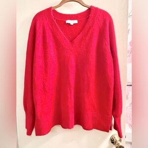 LOFT V-Neck Sweater in Bold Red
SIZE LARGE